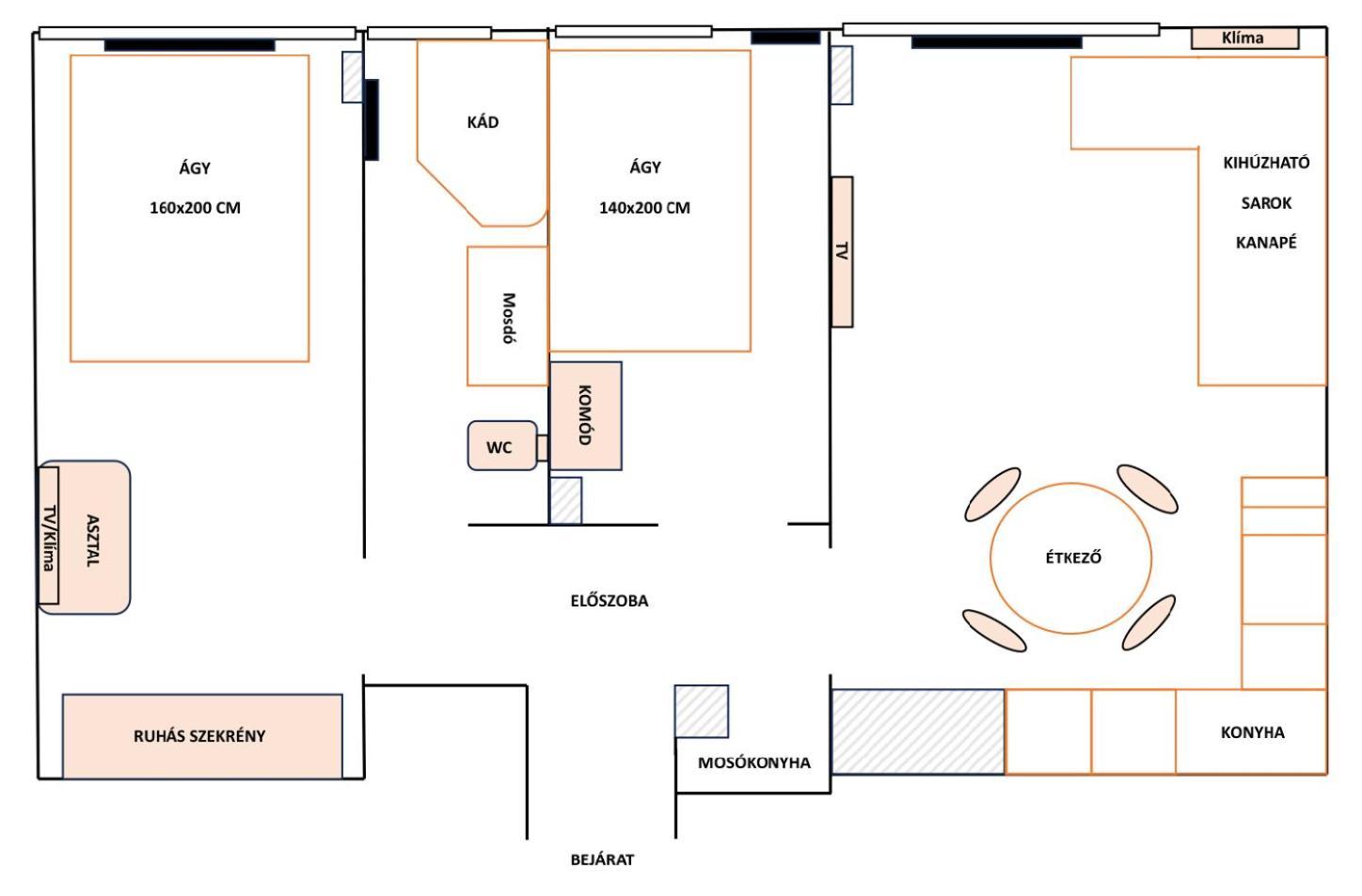 Millennium Apartman 타타반야 외부 사진